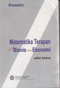 Matematika Terapan Untuk Bisnis dan Ekonomi.
