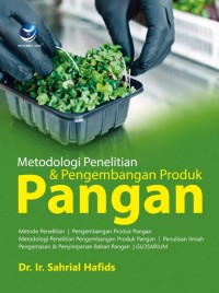 Metodologi Penelitian & PEngembangan Produk Pangan.