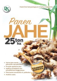 Panen Jahe 25 Ton /ha