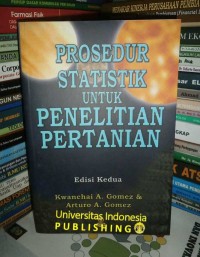 Image of Prosedur Statistik untuk Penelitian Pertanian.