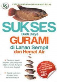 Image of Sukses Budidaya Gurami di Lahan Sempit dan Hemat Air.
