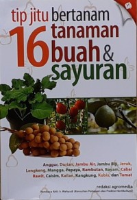 Tip Jitu Bertanam 16 Tanaman Buah & Sayuran.